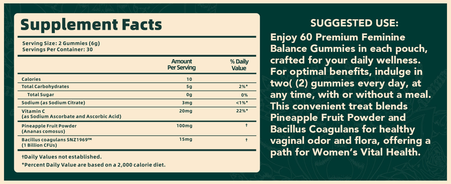 Vital SOURCE PREMTUM TFEMTNNE BALANCE GUMMTES